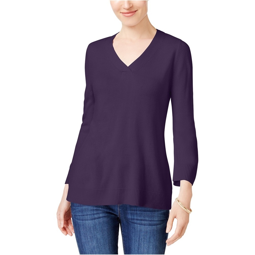 Karen Scott Sweater long‎ sleeve